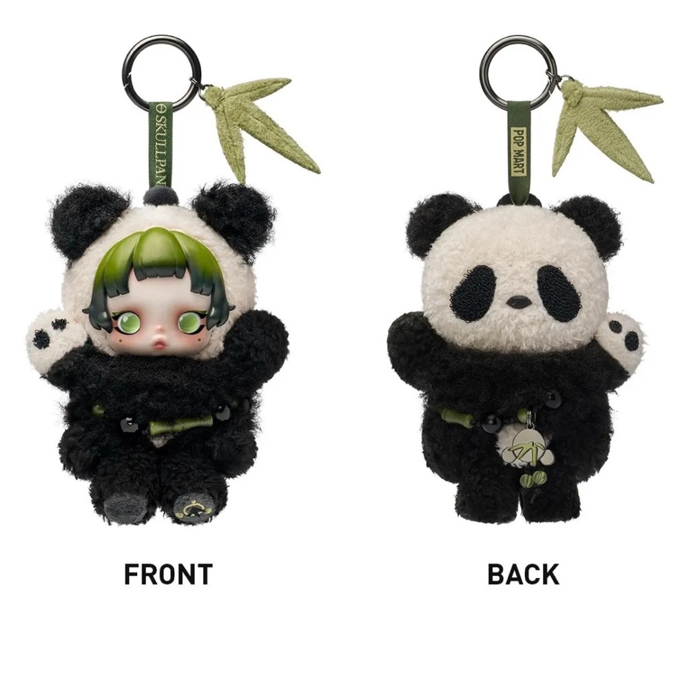 POPMART SKULLPANDA lazy Panda Plush Doll Pendant NEW - Picture 7 of 8